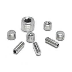 Stainless Steel 304/316 Anti-Rust DIN913 Flat Point Hex Socket Grub Screws