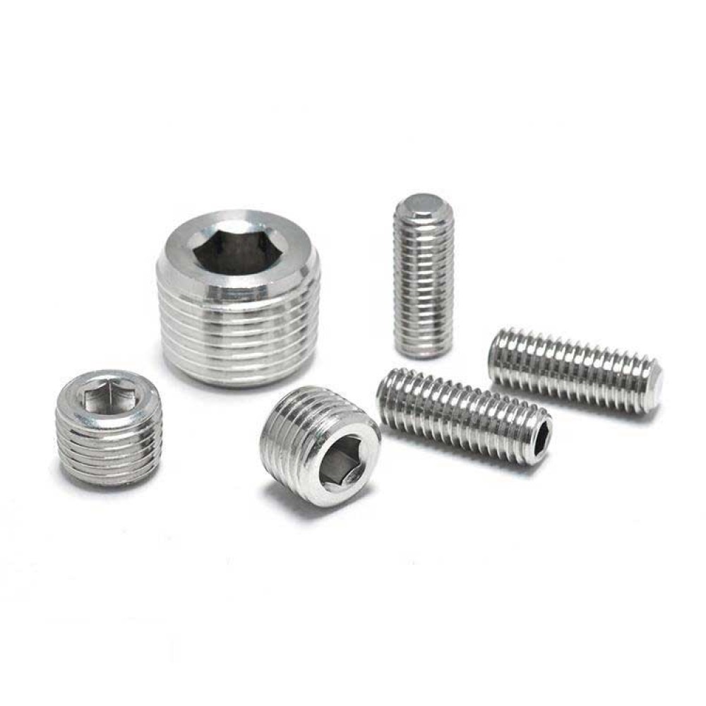Stainless Steel 304/316 Flat Point Hex Socket Grub Screws