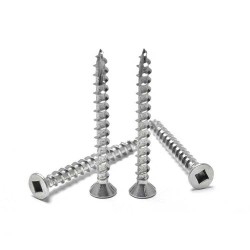 Square Socket CSK Head Type 17 Robertson Screws - SS 304/316 Stainless Steel Deck Screws
