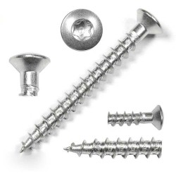 Trox Socket Oval Head Wood Screws - SS 410 ST6/ST8/ST10 Stainless Steel for Terraced Board