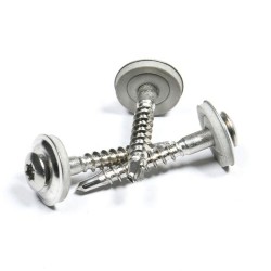 Pozidriv Oval CSK Head Spengler Screw - Stainless Steel A2 with Bonded Sealing Washer 4.5/5.5/6/8 mm, 15mm/20mm Pozidriv Oval CSK Head Spengler Screw - Stainless Steel A2 with Bonded Sealing Washer 4.5/5.5/6/8 mm, 15mm/20mm
