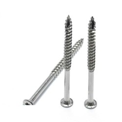 Type 17 Torx Socket CSK Flanged Head Wood Screws - Stainless Steel and Zinc Plated with Cutting Point