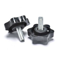 Six Lobe Flower Head Thumb Screws - Steel Plastic M4, M5, M6  Six Lobe Flower Head Thumb Screws - Steel Plastic M4, M5, M6