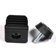 Flat Head Thumb Screws and Assembled Square Plastic Nuts - Steel/Plastic Flat Head Thumb Screws and Assembled Square Plastic Nuts - Steel/Plastic