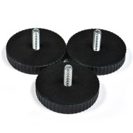 Flat Head Thumb Screws - Steel Quick Install Plastic Knurling Flat Head Thumb Screws - Steel Quick Install Plastic Knurling