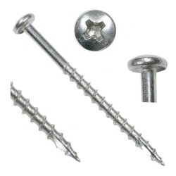 Phillips Pan Head Wood Screws - Stainless Steel 316/304/410 or Zinc Plated Precision Thread with Cutting Point Phillips Pan Head Wood Screws - Stainless Steel 316/304/410 or Zinc Plated Precision Thread with Cutting Point