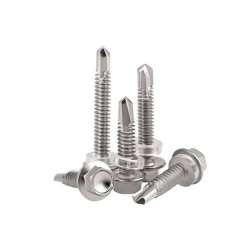 ANSI Standard SS 304/316/410 Phillips Drive Self-Drilling Screws - 10Pcs