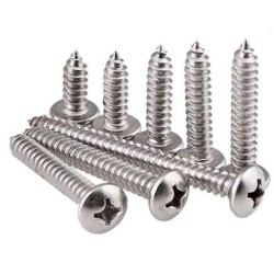 Carbon Steel Colored Zinc DIN 7981 Button Head Self-Tapping Wood Screw