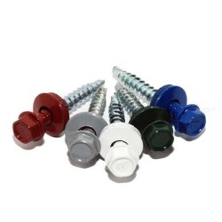 Carbon Steel Grade 8 Hex Head Self-Drilling Screw - Washers Included