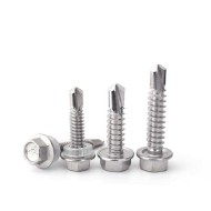 China Manufactures Stainless Steel 410/201/304/316 Hexagon Self-Drilling Screw China Manufactures Stainless Steel 410/201/304/316 Hexagon Self-Drilling Screw