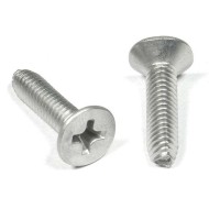DIN 965 Metric Flat Head Cross-Recessed Phillips Machine Screw - M2, M2.5, M3, M4 x 6mm DIN 965 Metric Flat Head Cross-Recessed Phillips Machine Screw - M2, M2.5, M3, M4 x 6mm