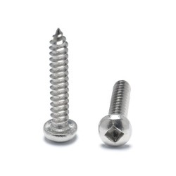 Factory Manufacturer Stainless Steel Wood Square Round Pan Head Self Tapping Screw Serrated Factory Manufacturer Stainless Steel Wood Square Round Pan Head Self Tapping Screw Serrated