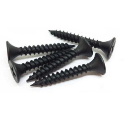 Black Phosphate 3.5mm x 1 Inch Fine/Coarse Thread Self-Tapping Drywall Screw