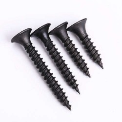 Finely Processed Black Oxide Countersunk Flat Head Self-Tapping Wood Screw Finely Processed Black Oxide Countersunk Flat Head Self-Tapping Wood Screw