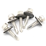 Hexagon Head Tek Wood Galvanized SS304 Roofing Screw - Self-Drilling Hexagon Head Tek Wood Galvanized SS304 Roofing Screw - Self-Drilling