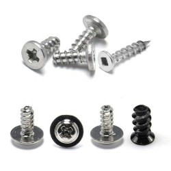 Galvanized Stainless Steel Black Truss Pan Head Self-Tapping Screws - M1.7, M2, M3.5 for Plastic Galvanized Stainless Steel Black Truss Pan Head Self-Tapping Screws - M1.7, M2, M3.5 for Plastic