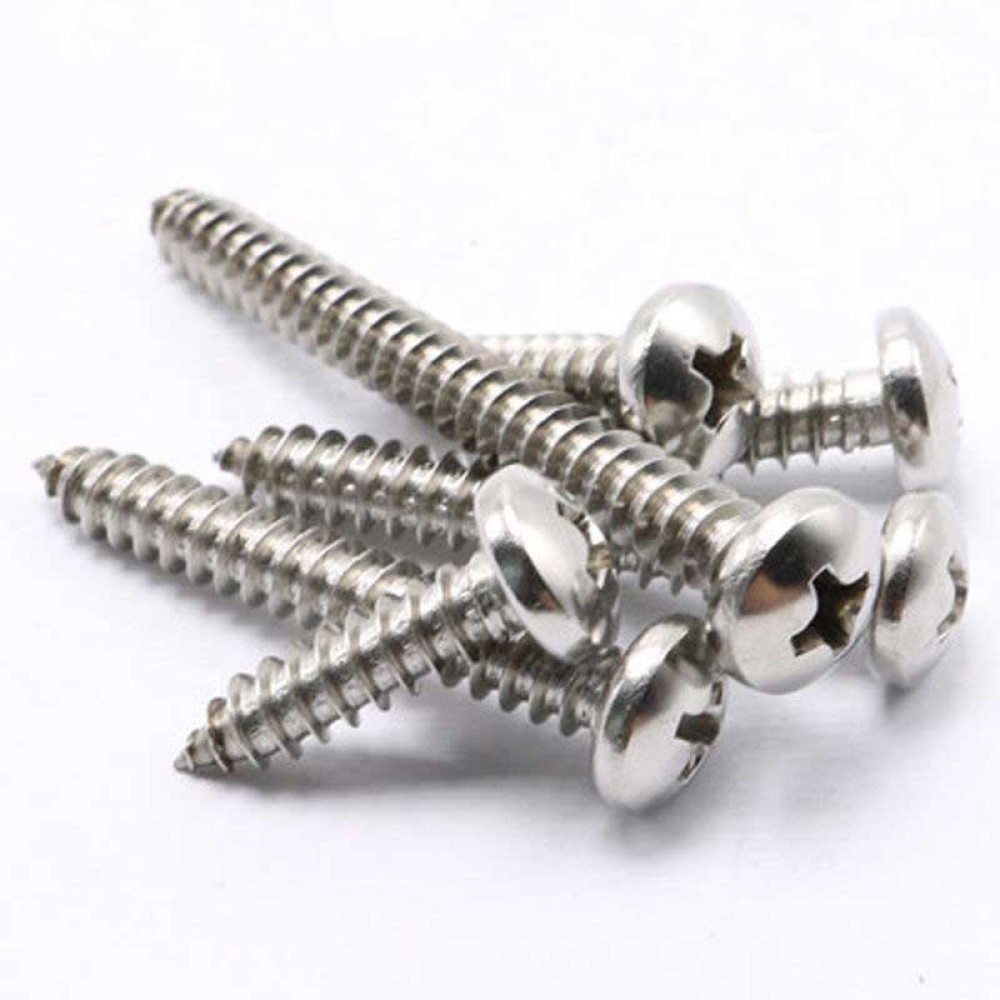 SS316/304 Stainless Steel Pan Head Self-Tapping Screws