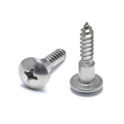 M4 35mm Nickel-Plated Phillips Shoulder Self-Tapping Screws