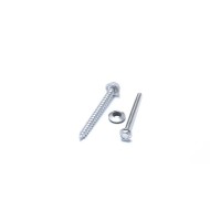 Nickel Plated Stainless Steel Drilling Hex Flange Head Self-Tapping Screw with Rubber Washers Nickel Plated Stainless Steel Drilling Hex Flange Head Self-Tapping Screw with Rubber Washers