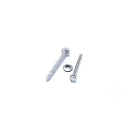 Nickel Plated Stainless Steel Drilling Hex Flange Head Self-Tapping Screw with Rubber Washers Nickel Plated Stainless Steel Drilling Hex Flange Head Self-Tapping Screw with Rubber Washers