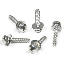 Phillips Pan Head PT Thread Self-Tapping Screw Assemble with Spring Washers and Flat Washers for Plastic Phillips Pan Head PT Thread Self-Tapping Screw Assemble with Spring Washers and Flat Washers for Plastic
