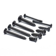 Self-Tapping Phillips Pan Head Stainless Steel Screw for Plastic - Black Zinc Coated Self-Tapping Phillips Pan Head Stainless Steel Screw for Plastic - Black Zinc Coated
