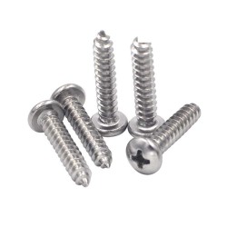 Button Head Self-Tapping Wood Screw Brass/ Aluminium/Titanium