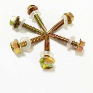 Yellow Zinc Hex Head Washer Tek Self-Tapping Drilling Screw Yellow Zinc Hex Head Washer Tek Self-Tapping Drilling Screw