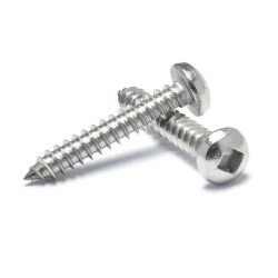 Sheet Metal Self-Tapping Screws - Stainless Steel 304 or Zinc-Plated Pan/Square Head