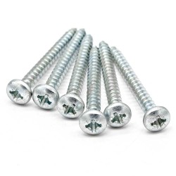 Stainless Steel 4.2 x 19mm Zinc-Coated Round Head Self-Tapping Screws
