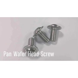 Self-Tapping Stainless Steel Phillips Pan/Wafer Head Screw - Thread Forming Blunt Point - For Plastic