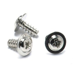 Self-Tapping Stainless Steel Phillips Pan/Wafer Head Screw - Thread Forming Blunt Point - For Plastic