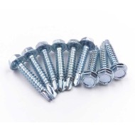Zinc Plated Galvanized DIN 7504K Hexagon Head Self-Drilling Screws 4.8 x 30mm Zinc Plated Galvanized DIN 7504K Hexagon Head Self-Drilling Screws 4.8 x 30mm