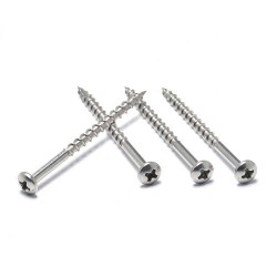Coarse Thread Phillips Pan Head Wood Decking Screws - SS304 with Cutting Point Coarse Thread Phillips Pan Head Wood Decking Screws - SS304 with Cutting Point