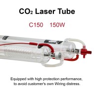 150W Socoje CO2 Laser Tube 1650mm Long 80mm Dia. With Advanced Coating 10000hr Service Life for Laser Engraver Cutter Laser Engraving Machine FDA Approved 1pc 150W Socoje CO2 Laser Tube 1650mm Long 80mm Dia. With Advanced Coating 10000hr Service Life for Laser Engraver Cutter Laser Engraving Machine FDA Approved 1pc