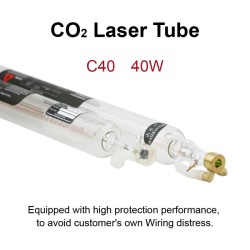 40W CO2 Laser Tube 700mm Long 50mm Diameter With Metal Head 5000hr Service Life for Laser Engraver Cutter Laser Engraving Machine FDA Approved 1 set 40W CO2 Laser Tube 700mm Long 50mm Diameter With Metal Head 5000hr Service Life for Laser Engraver Cutter Laser Engraving Machine FDA Approved 1 set