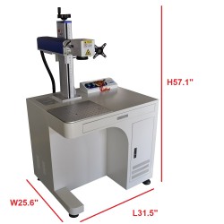 Max 30W Cabinet Fiber Laser Marking Machine EZ Cad FDA Certified for Metal