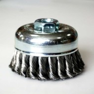 4 Inch (100mm) heavy duty Knotted Twist wire Cup Brushes 1pc