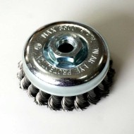 4 Inch (100mm) heavy duty Knotted Twist wire Cup Brushes 1pc