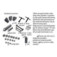 Socoje Tools 12 inch x 24 inch Gear-Head Metal Lathe CQ9332