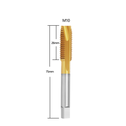 High Speed Steel Tap - M10*1.5mm - Spiral Point - For Tap Machines