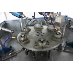 Automatic Drilling Tapping Machine - 6 Stations with Rotary Table Multi-Heads - For Metal or Wood