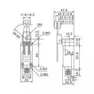 ME-8108 Rotary Adjustable Roller Lever Arm Limit Switch ME-8108 Rotary Adjustable Roller Lever Arm Limit Switch