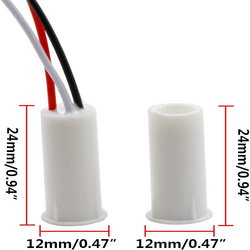 RC-35 NC & NO Wired Magnetic Door Window Contact Sensor Switch Contact Sensor Alarm Magnetic Reed Switch White - (5 Sets) RC-35 NC & NO Wired Magnetic Door Window Contact Sensor Switch Contact Sensor Alarm Magnetic Reed Switch White - (5 Sets)