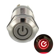 12V 4 Pin Led Metal Push Button Switch Momentary Power Switch Waterproof - Blue 12V 4 Pin Led Metal Push Button Switch Momentary Power Switch Waterproof - Blue