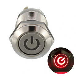 12V 4 Pin Led Metal Push Button Switch Momentary Power Switch Waterproof - Blue 12V 4 Pin Led Metal Push Button Switch Momentary Power Switch Waterproof - Blue