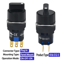 2PCS Mini Rotary Switch 3-Position DPDT 5A 250V, UL Certified 2PCS Mini Rotary Switch 3-Position DPDT 5A 250V, UL Certified