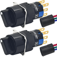 2PCS Mini Rotary Switch 3-Position DPDT 5A 250V, UL Certified 2PCS Mini Rotary Switch 3-Position DPDT 5A 250V, UL Certified