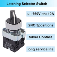 2Pcs 22mm Selector Switch 2 NO 3 - Positions Maintained Latching Rotary Selector Switch 440V 10A XB2-20X/31-HB2-BD33  2Pcs 22mm Selector Switch 2 NO 3 - Positions Maintained Latching Rotary Selector Switch 440V 10A XB2-20X/31-HB2-BD33