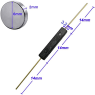 10pcs Plastic Reed Switch Reed Contact Normally Open (N/O) Magnetic Induction Switch (2.5mm×14mm) with 10pcs Small Multi-Use Round Magnets 10pcs Plastic Reed Switch Reed Contact Normally Open (N/O) Magnetic Induction Switch (2.5mm×14mm) with 10pcs Small Multi-Use Round Magnets